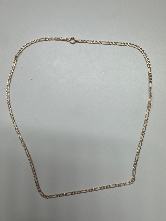 14k Yellow Gold Rolo Chain Necklace – Solid Gold Chain 18  14K gold necklace